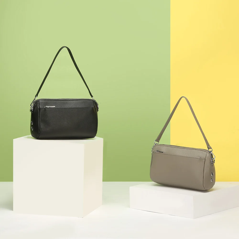 2021 Zency Зимние Новые поступления Женская сумка через плечо 100% натуральная кожа