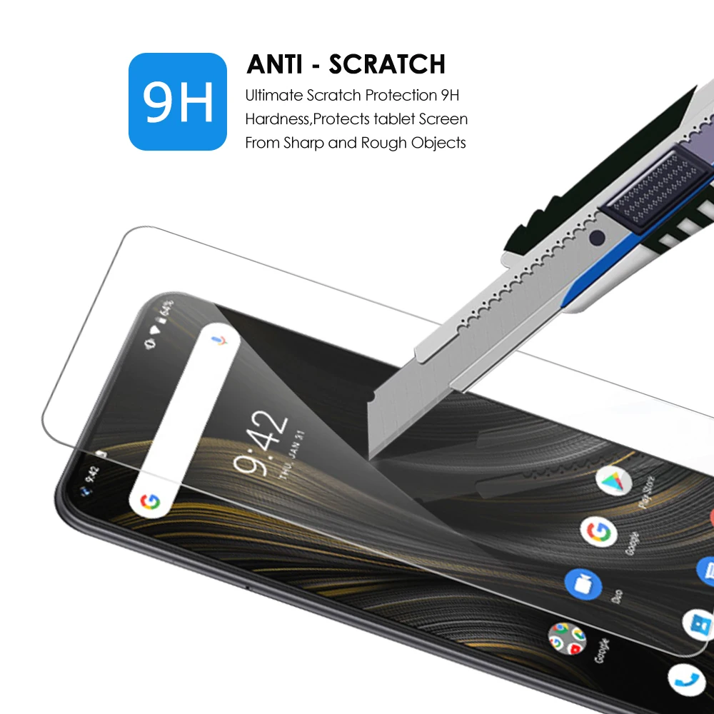 Защита экрана 4 шт. закаленное стекло для телефона UMIDIGI Power 3 9H ультра прозрачная