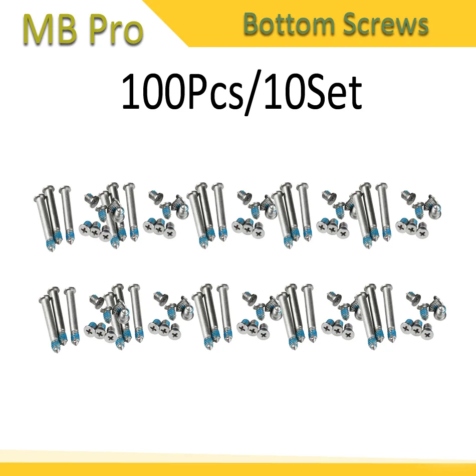 Винты нижние Крышка корпуса для Macbook Pro 100-2008 лет 2012 шт./10 комплектов A1278 A1286 A1297 |