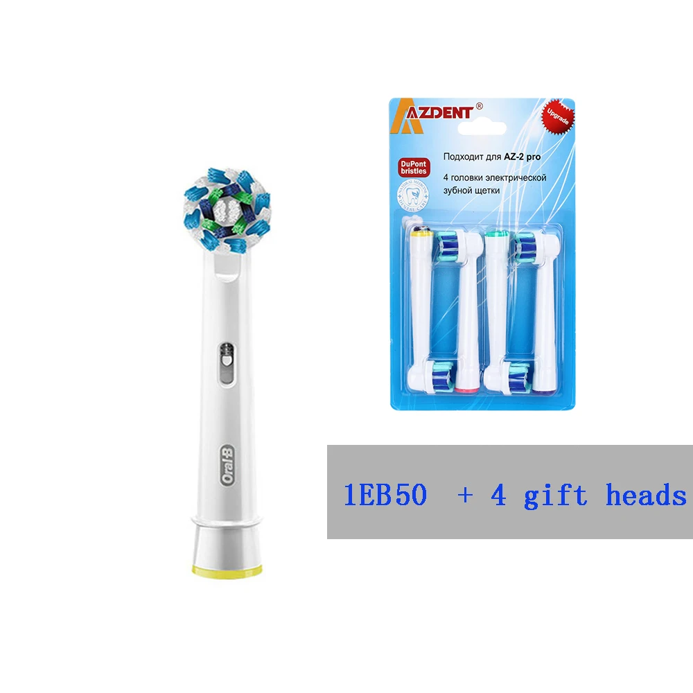 OralB головка щетки EB50 EB17s EB18 сменные головки щетки - Цвет: Серебристый
