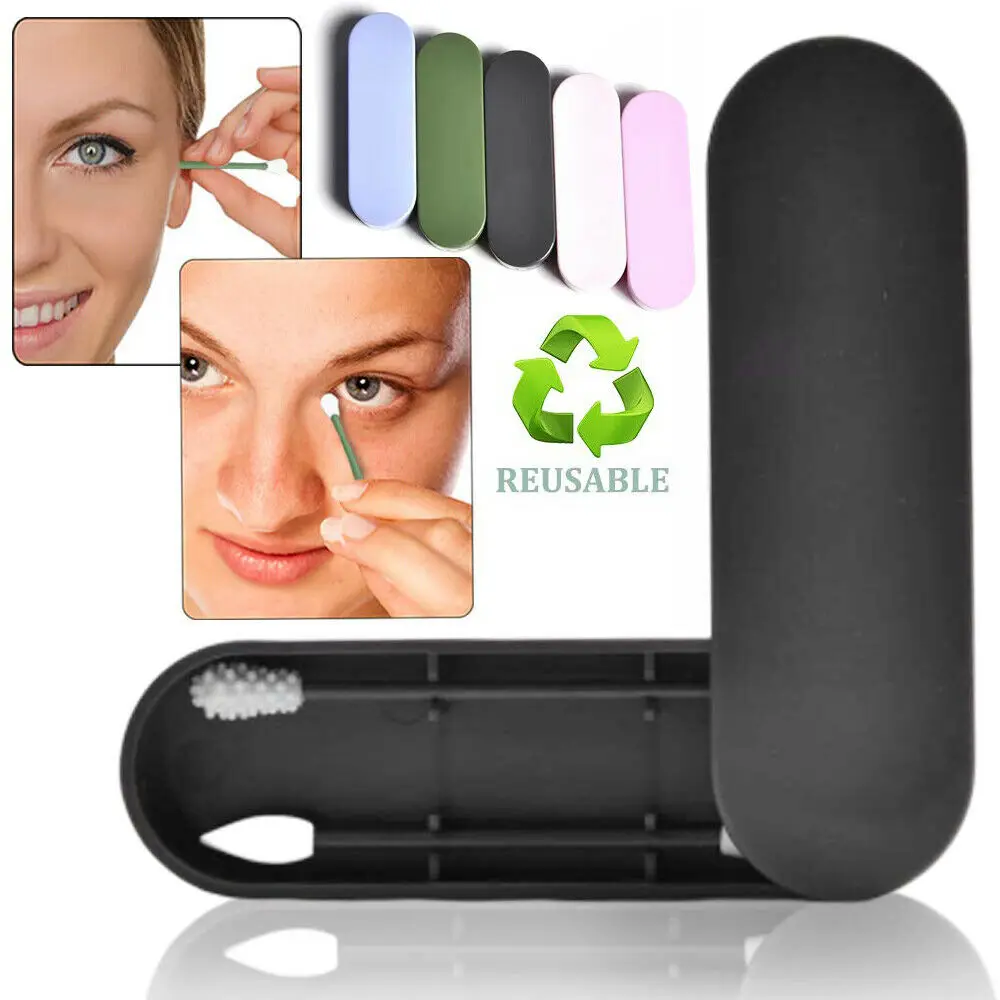 Многоразовые Q Tip ватные тампоны для чистки ушей Косметическая ватная палочка