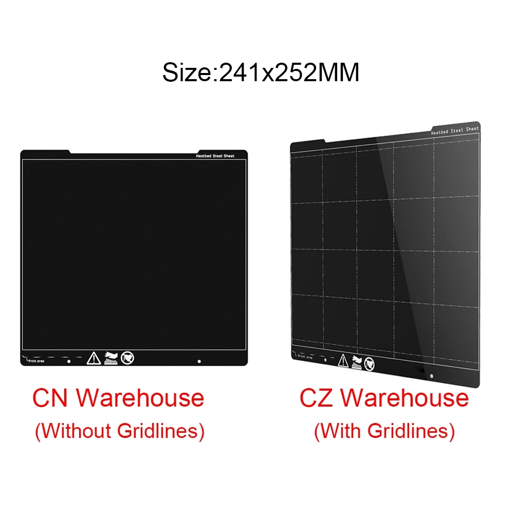 mk3 spring steel plate platform 254241mm heatbed 3d printer platformpei sheet 3d printer parts for i3 mk3 mk3s hotbed sticker free global shipping