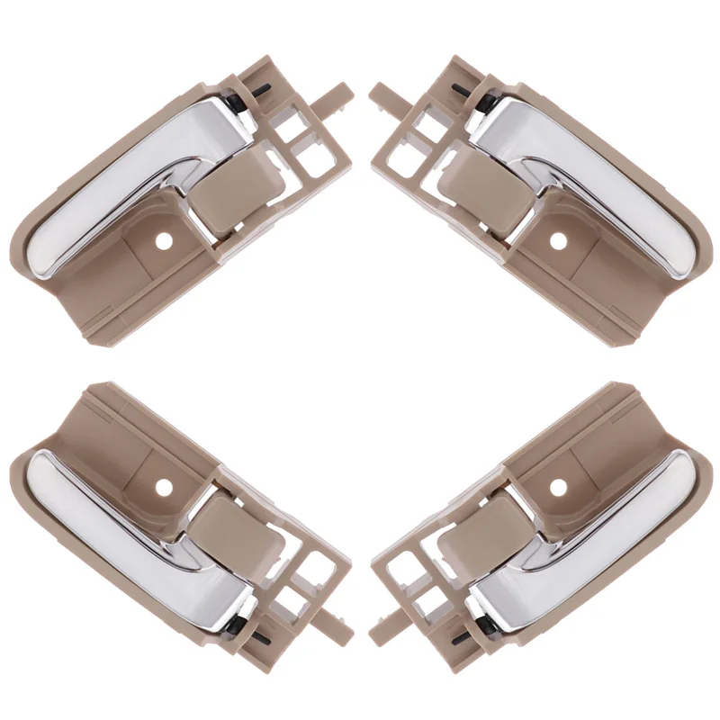 

1 Set For Toyota Corolla 2003 2004 2005 2006 2007 2008 2009 Beige Black chrome Left Right Door Inner Handle 69206-02090