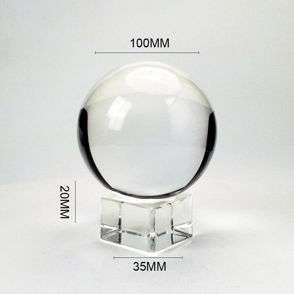 

Clear Crystal Ball With Stand High Quality K9 Crystal Glass Ball With Stand For Photography Prop
