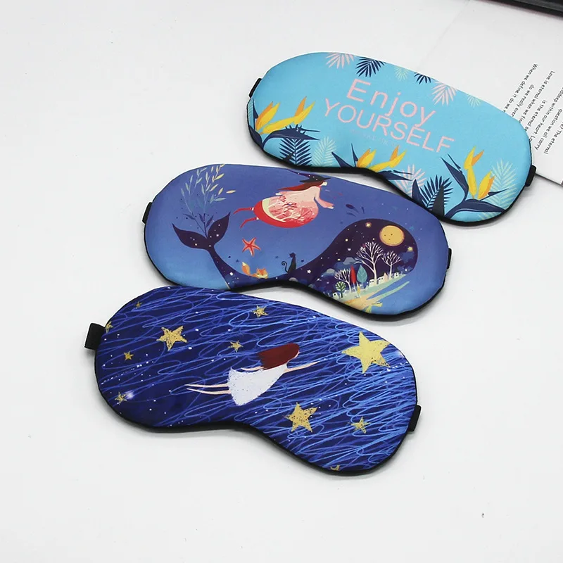 Маска для сна креативная забавная маска милая хлопковая мультяшная глаз