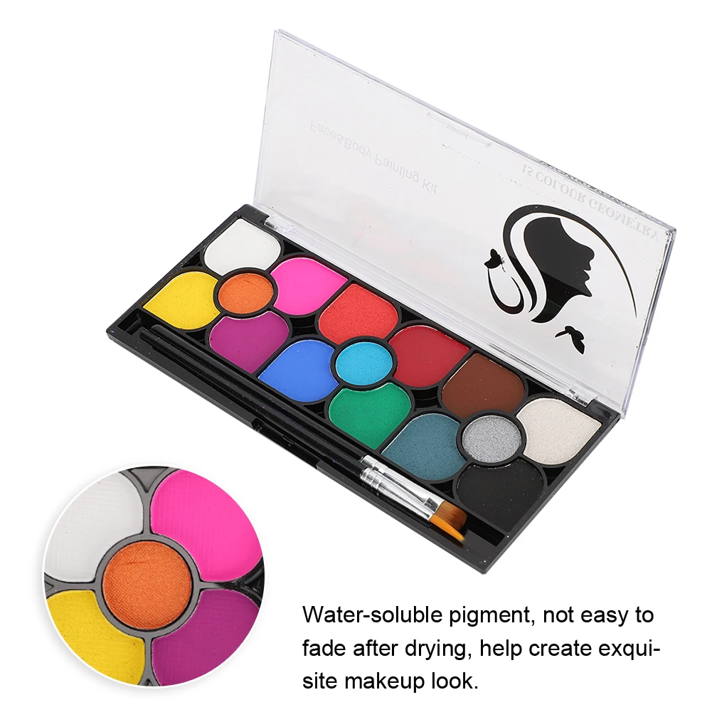Professional Water Soluble Face Paint Body Painting Pigment Brush DIY Cosmetic Tools for X'mas Halloween Costume Parties Stage |
