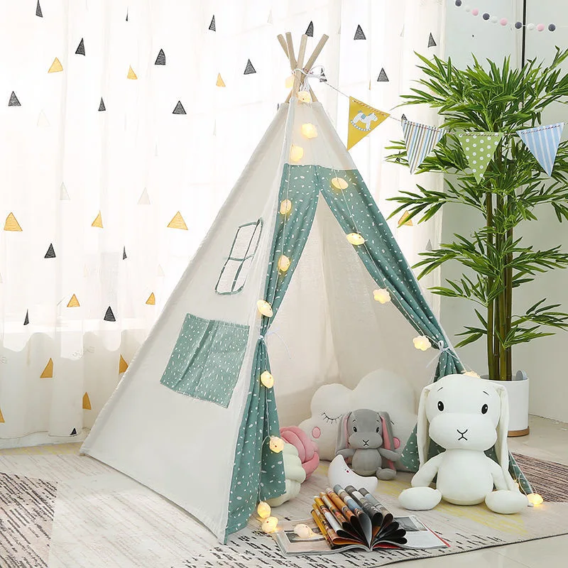 1 6m large teepee tent for kids play tent child portable home indoor outdoor games tipi play house baby toys wigwam for children free global