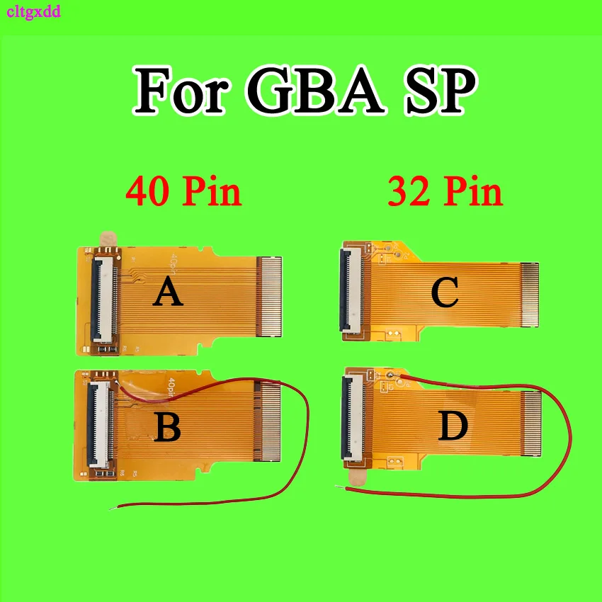 Cltgxdd 1 шт. сменный 32Pin 40 Pin для Gameboy Advance MOD ЖК кабель задней подсветки лента GBA SP экран