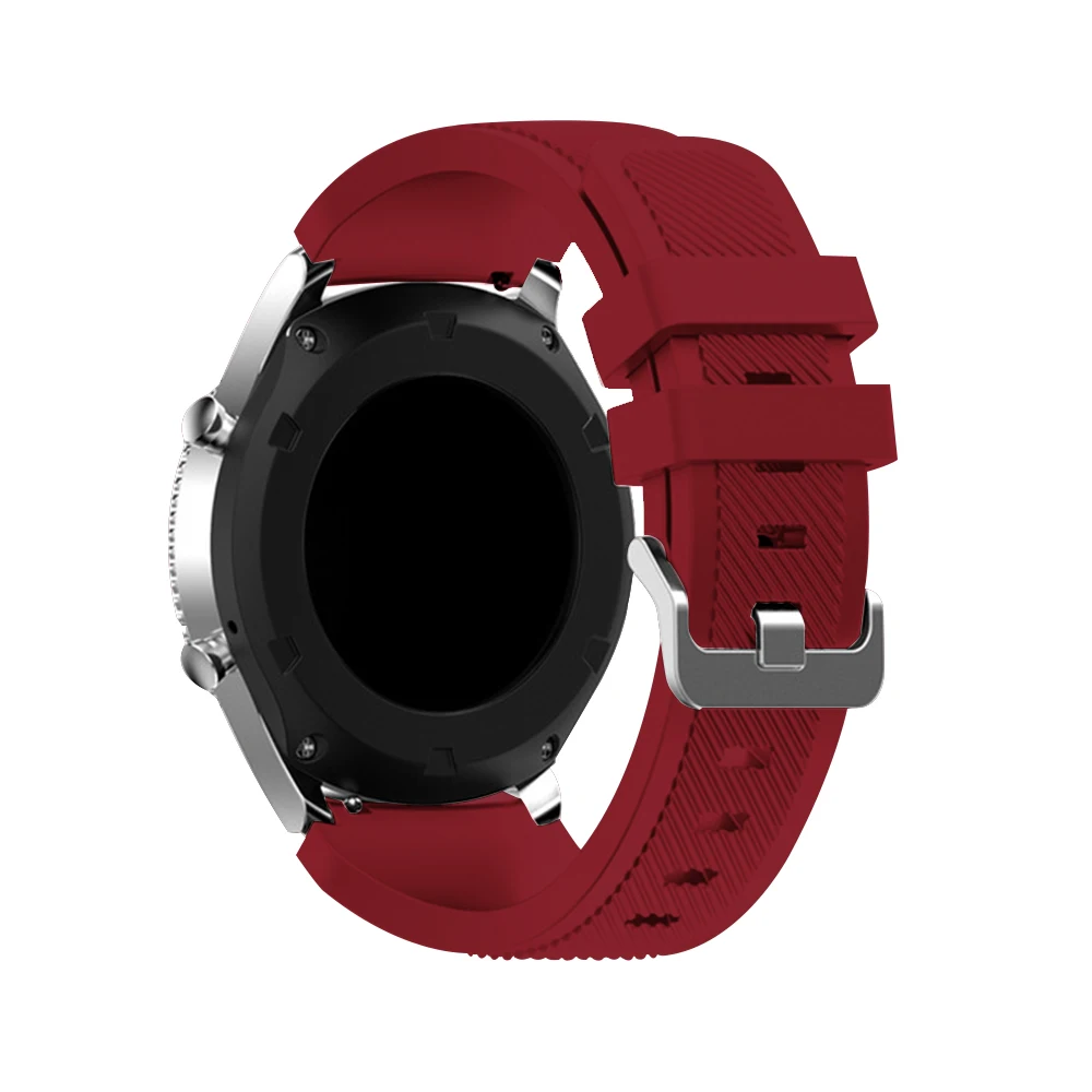 rose red Gear S3 ремешок для samsung Galaxy watch 46 мм 42 мм S3 Frontier/Классический 22 мм ремешок для часов Силиконовый браслет huawei watch gt ремешок - Цвет ремешка: rose red