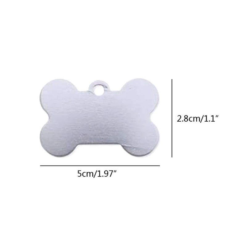 

30 Pack Bone Shape Stamping Blanks Stainless Steel Blank Pendants Kit Jewelry Pendant Charms Dog Tags Jewelry Making