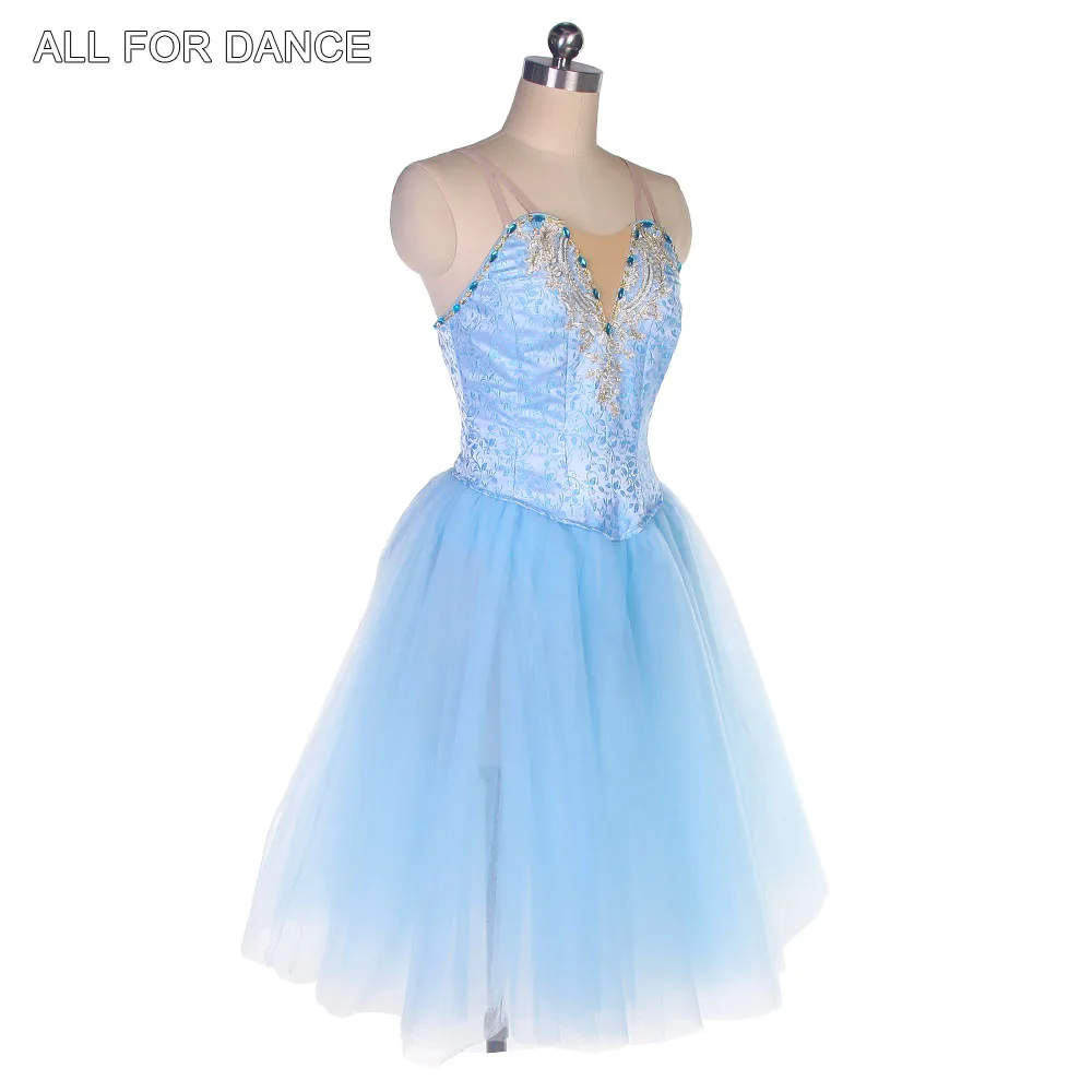 B22047 небесно-голубая романтическая длинная пачка для девочек и женщин