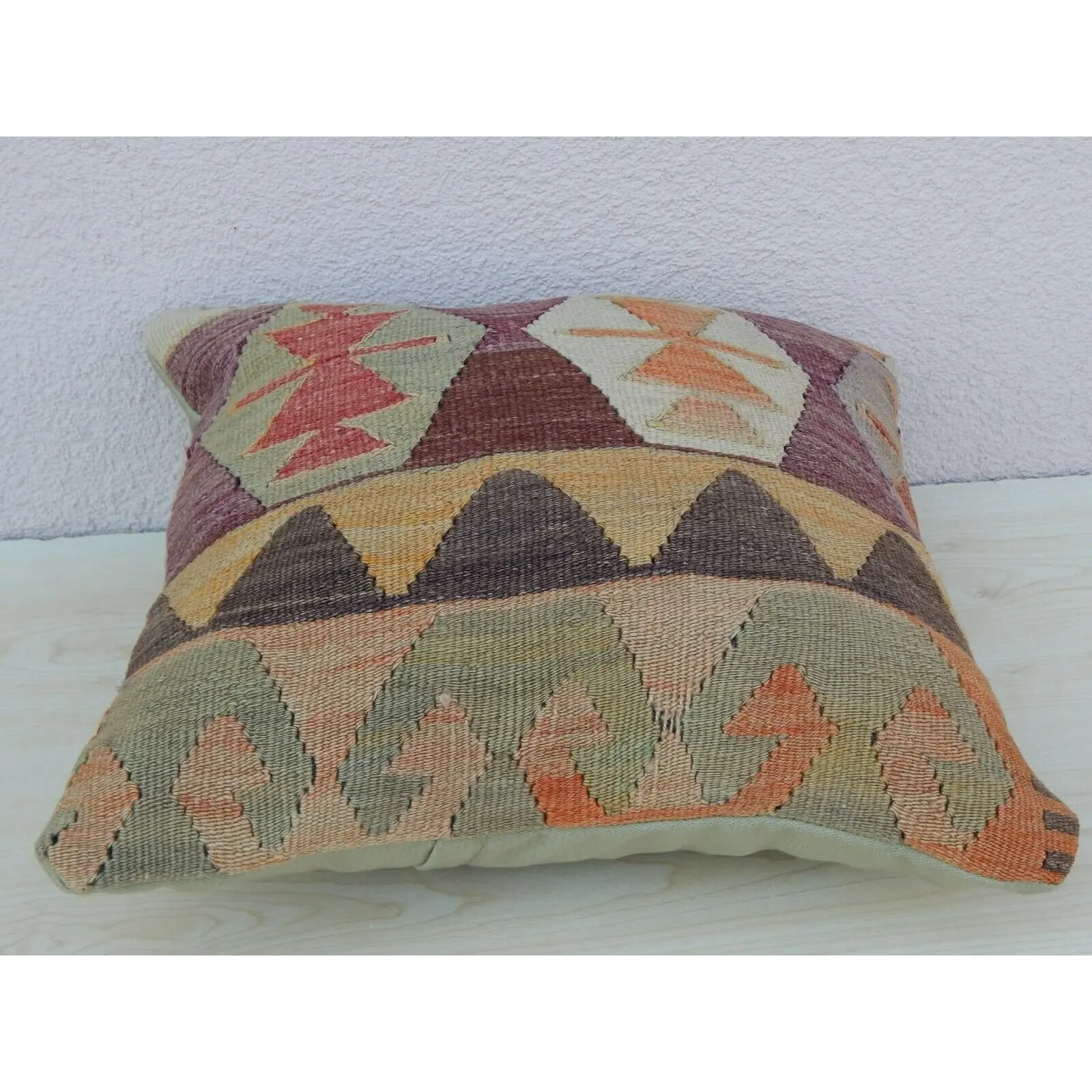 16 ''x 16'' оранжевый и зеленый цвет турецкие ковры подушки бросок | Дом сад