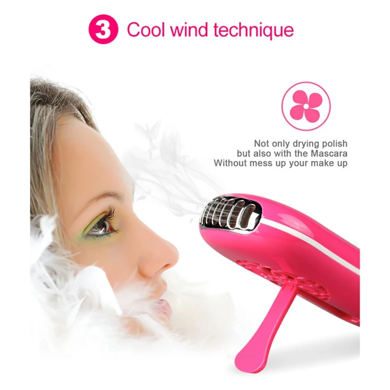 Макияж USB мини веер ресницы воздушный клей быстро сухие расширение тушь