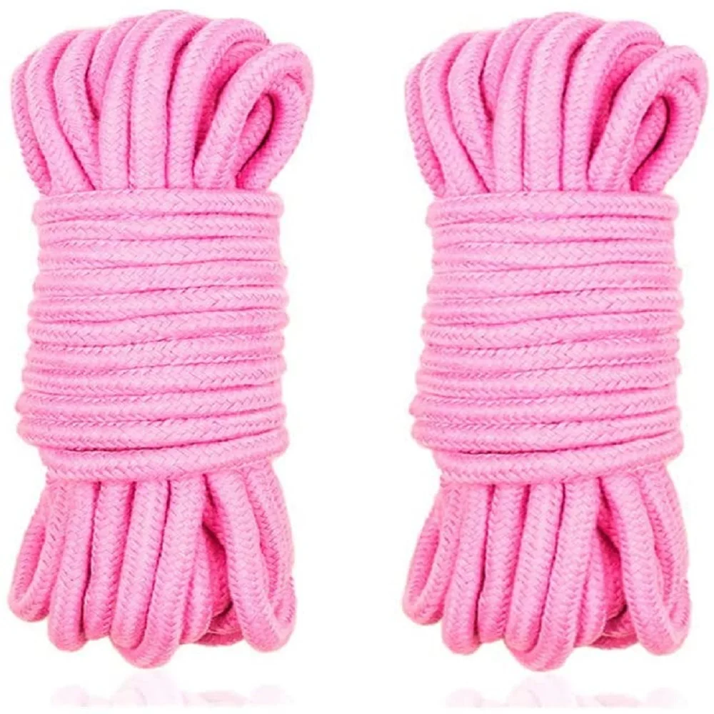 JYTOP 2pcs Soft Cotton Rope BDSM Shibari Restraints10M Cord Binding Binder Role Play | Красота и здоровье