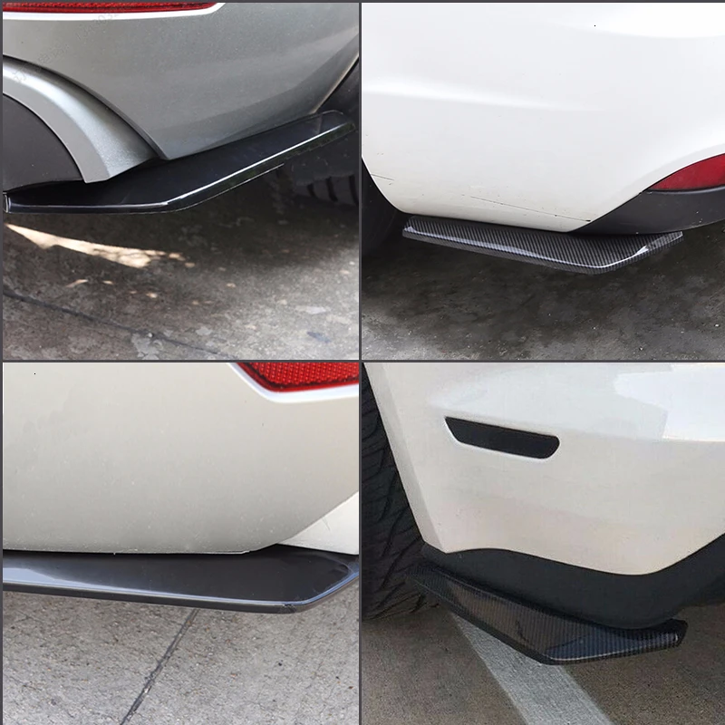 NS Modify 2 шт. Универсальный Автомобильный задний бампер разделители угла для губ