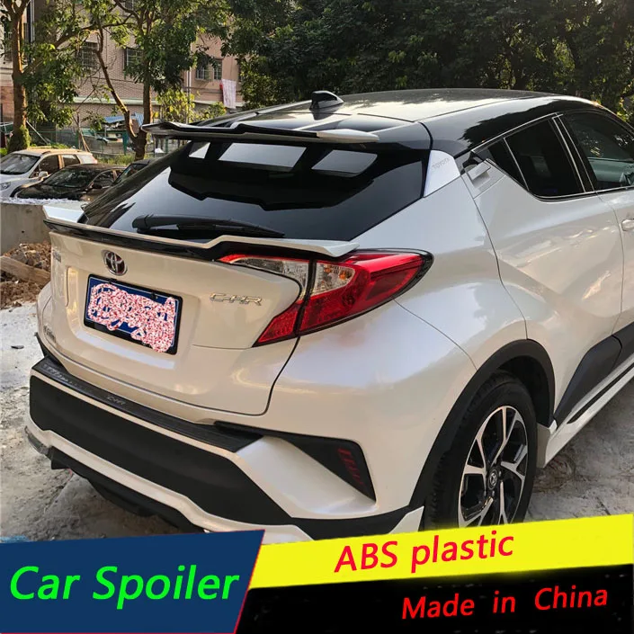 Спойлер на крышу для Toyota C-HR высококачественный спойлер из АБС-пластика заднего