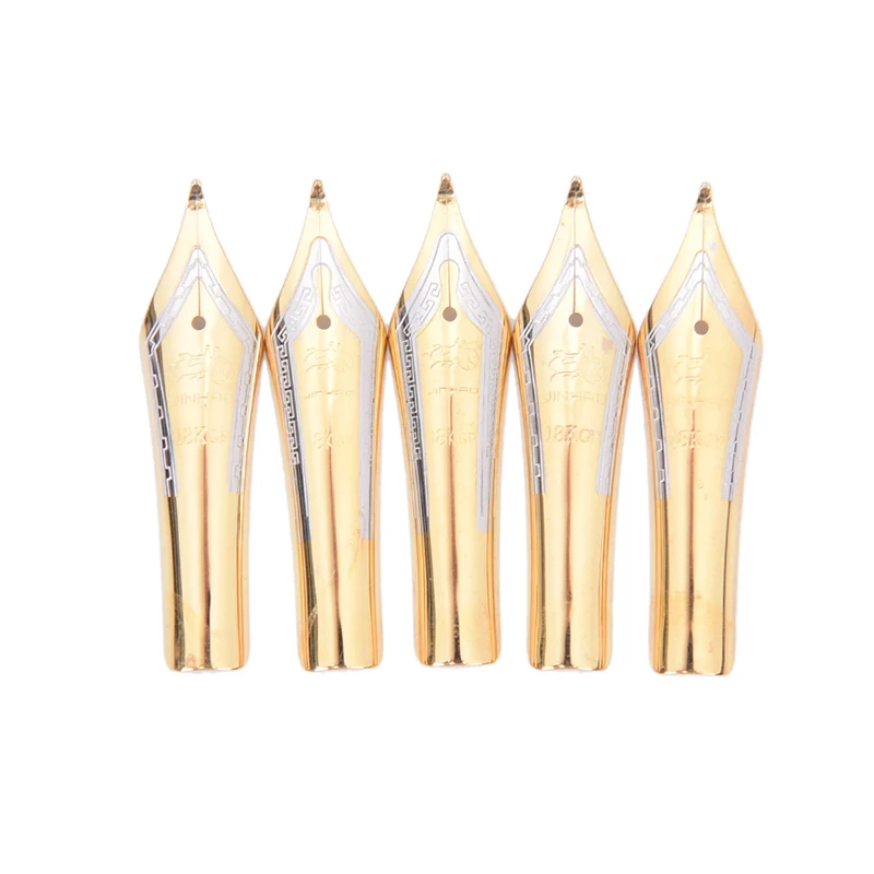 

1pc Diy Gold Silver X450 Curved Tip Simple Replacement Fountain Pen Nib Metal Stainless Steel For Jinhao Replacement