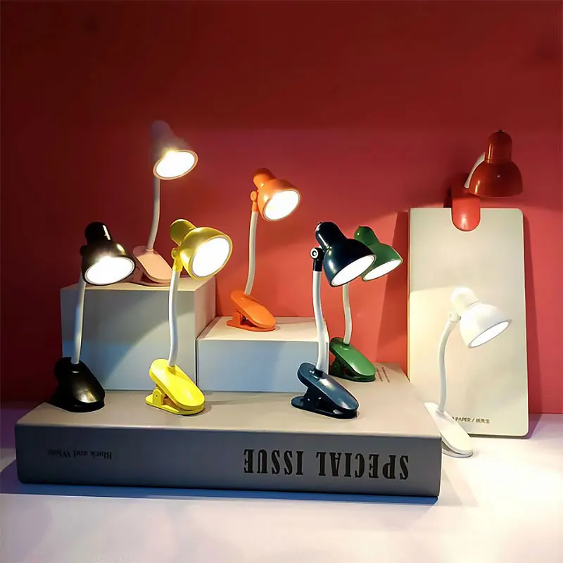 

New LED Mini Clip Night Light Student Creative Portable Table Mini Version Bookmark Folding Night Light For Student's Bedroom