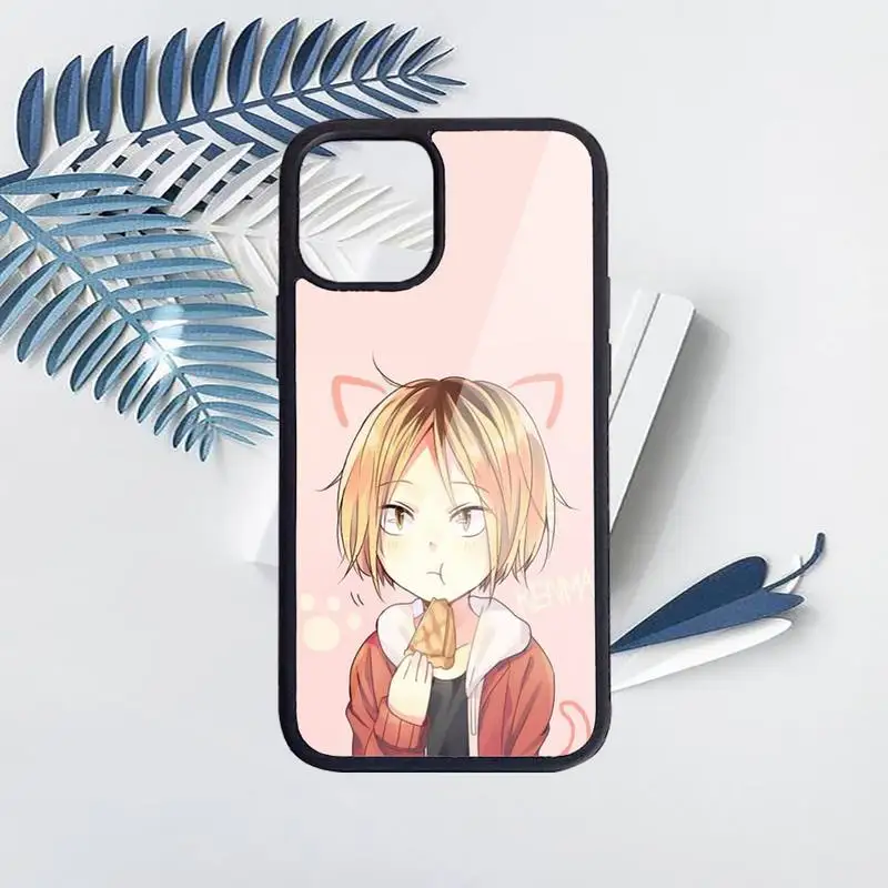 

Kenma Kozume Volleyball Haikyuu Phone Case PC for iPhone 11 12 pro XS MAX 8 7 6 6S Plus X 5S SE 2020 XR