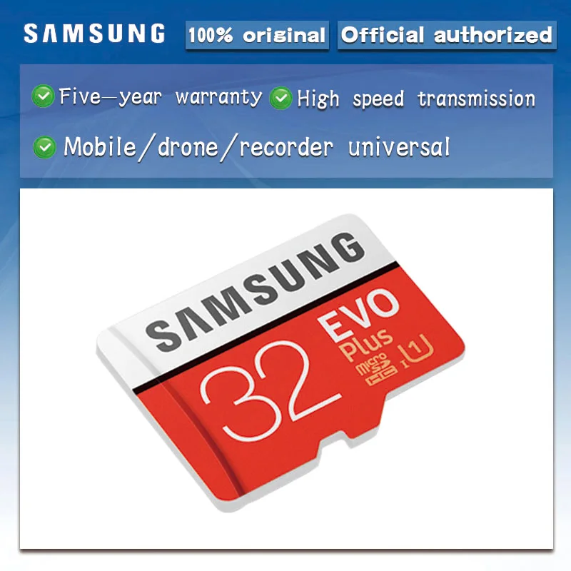 Карта памяти SAMSUNG 80 МБ/с./с Micro SD карта EVO + Plus 256 гб 128 64 32 16 Class10 TF C10 SDHC/SDXC C10|memory card|micro sd