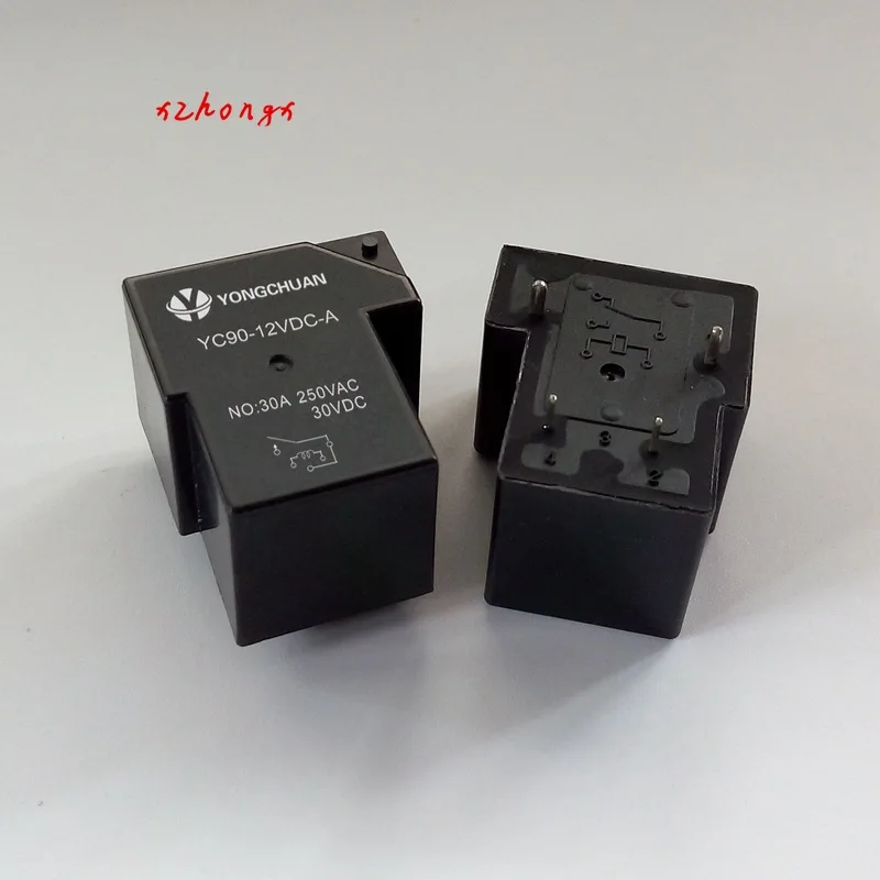 

T90 relay is the same as 953-1a-12dg-24v5v small 4-pin normally open household electrical appliance power relay.
