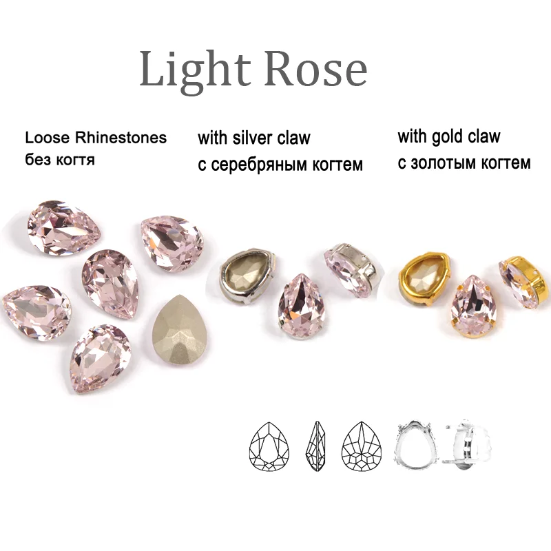 

Super Colorful Fancy Stones Drop Jewelry Making Strass CTPA3bI DIY Glass Sewing Rhinestones For Needlework Clothes Decoration