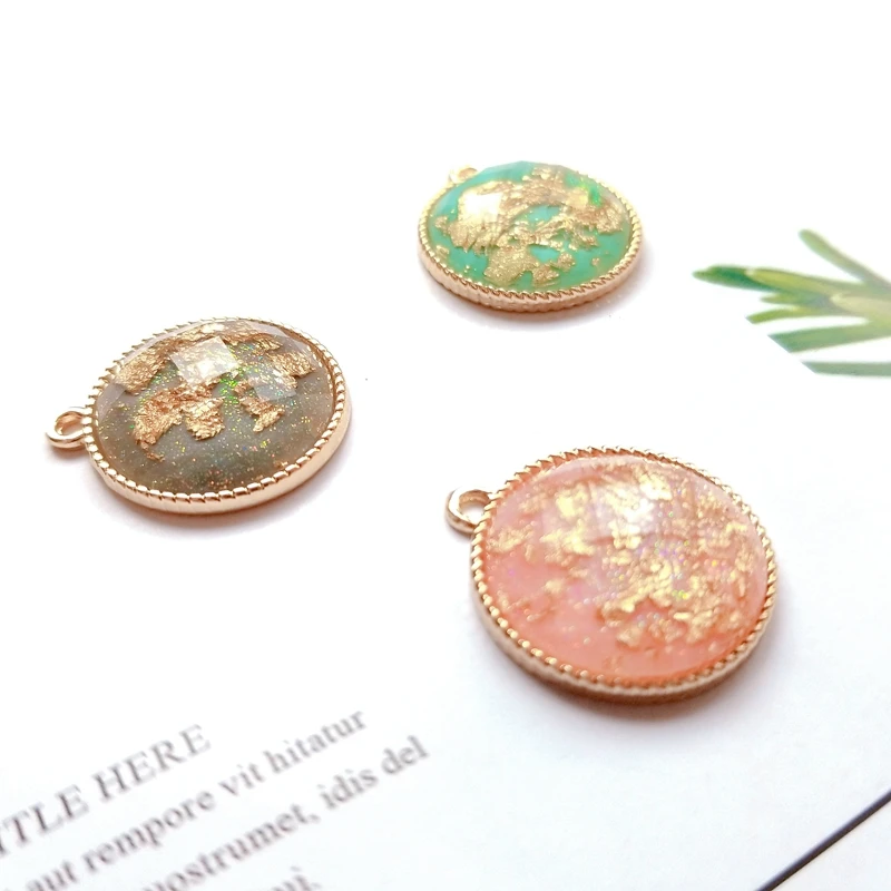 Япония и Южная Корея DIY ювелирные аксессуары сплав инкрустированный золотой