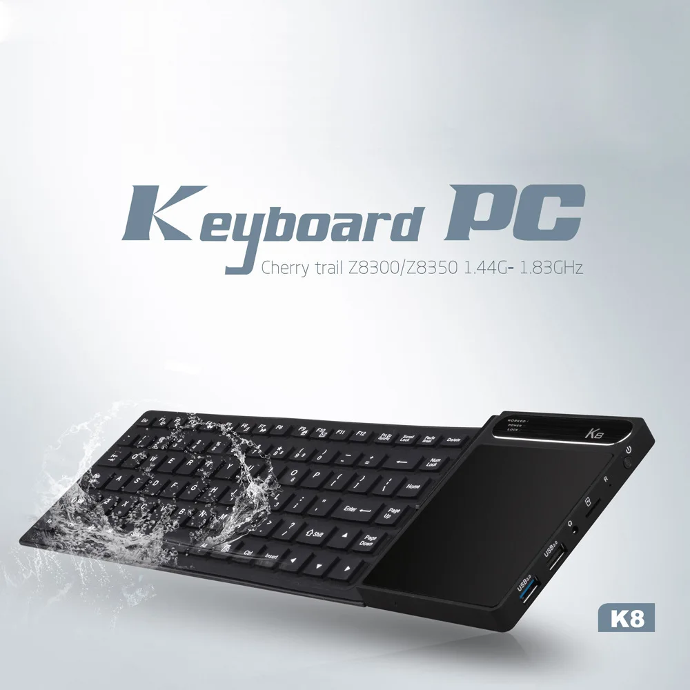 Мини ПК 4G + 64GB компьютер небольшой хост Настольный Водонепроницаемый клавиатура