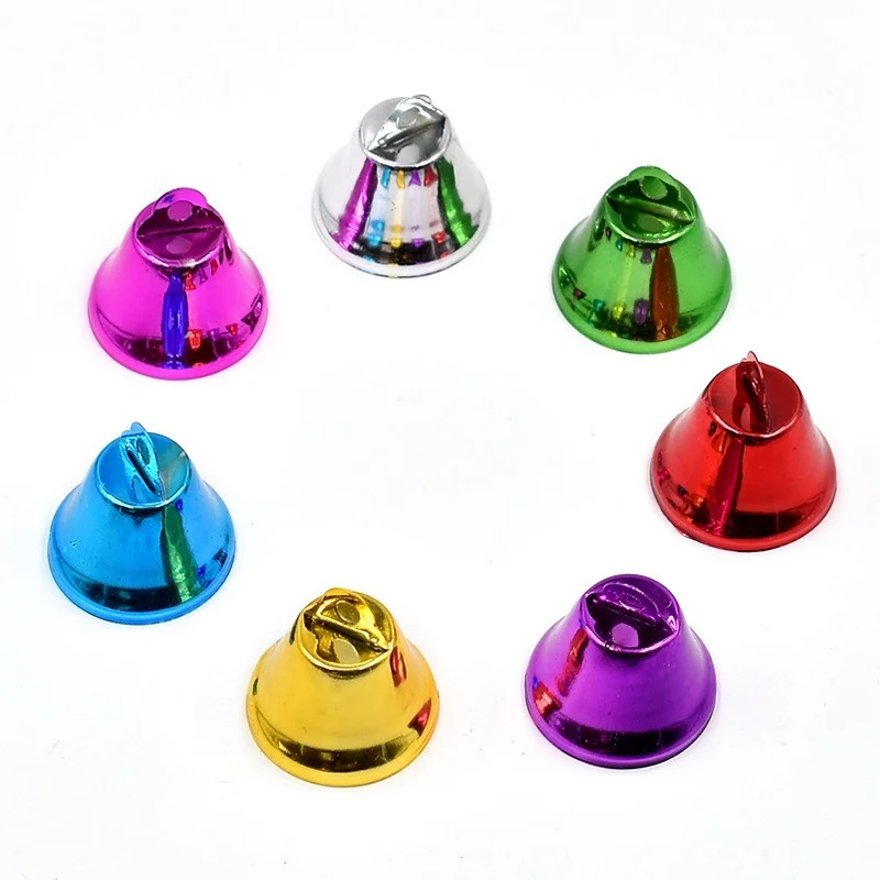 

10pcs Jingle Bells Colorful Craft Metal DIY Bells for Christmas, Party & Festival Decorations, Pet, Craft and Jewelry Making