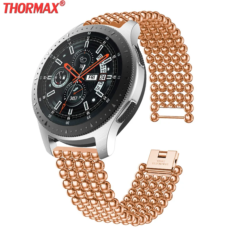 

Stainless Steel band For Samsung gear s3 Strap For Samsung Galaxy Watch 46mm Wristband Replacement Band Luxury classic WatchBand