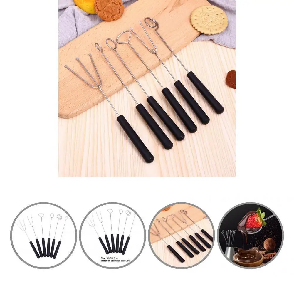 

Вилочный комплект для декорирования, антидеформированный Гладкий удобный художественный карандаш для шеф-повара, конфетно-конфетного цве...