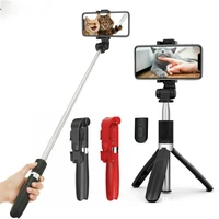 wireless bluetooth selfie stick tripod with remote shutter foldable tripods monopods universal for iphone android phones