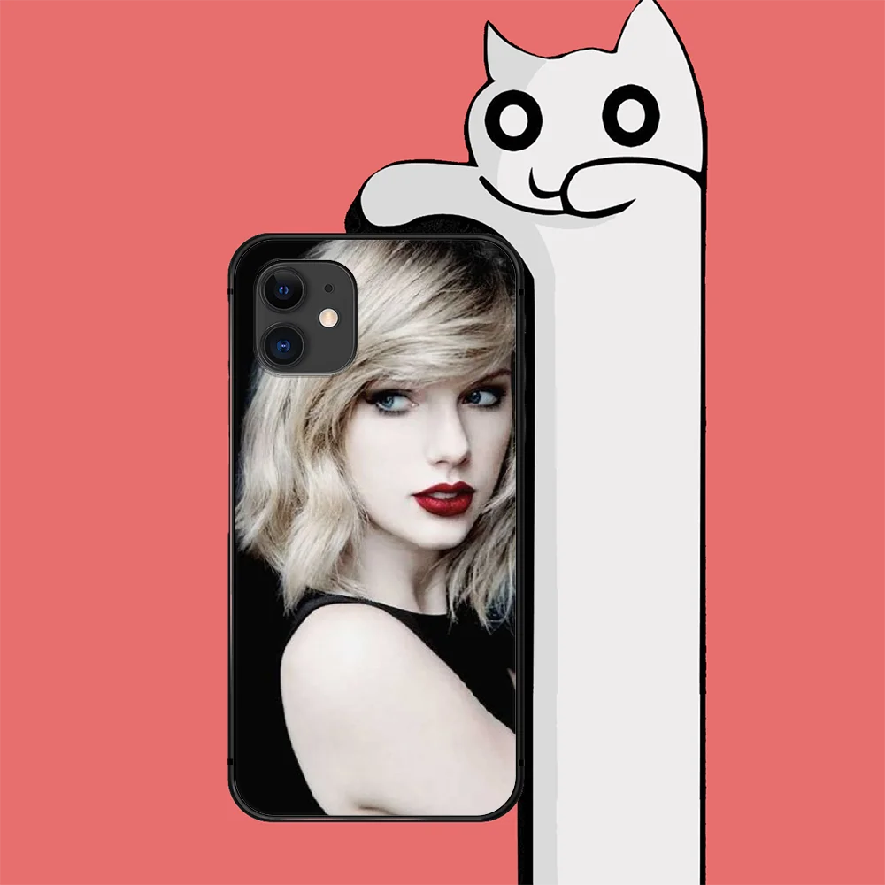 

Singer Folklore Taylor Alison Swift Phone Case Cover For Iphone 6 6S 7 8 11 12 Se 2020 X Xs Xr Pro Max Plus Mini Black Coque