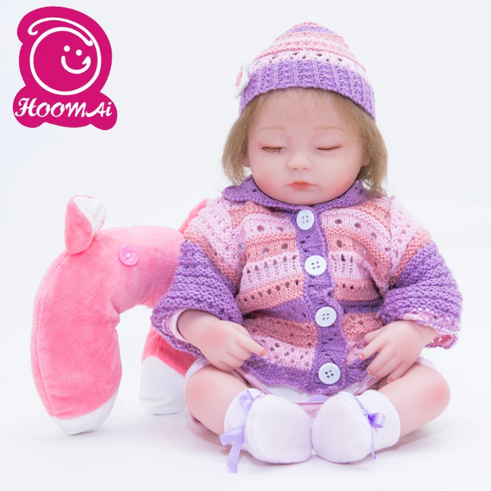 Реалистичные куклы Младенцы из мохера 45 см мягкие силиконовые реалистичные