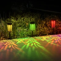 6 pcs solar light ip65 outdoor waterproof led solar garden lights 2 color modes solar landscape lighting lawn lamp