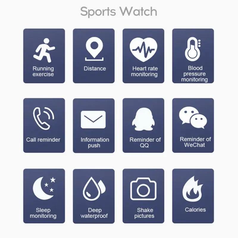 smart watch wristband men women sport clock heart rate monitor sleep monitor wearable devices call smartwatch for android ios free global shipping