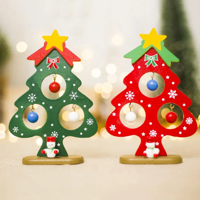 DIY деревянные елочные украшения Украшение Висячие рождественские для домашнего