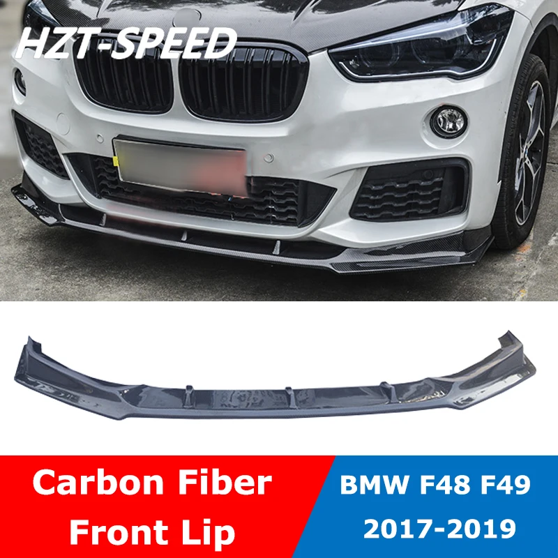 Kit de carrocería de coche estilo F48 FD, parachoques delantero de fibra de carbono, pala para BMW Serie X1, F49, 120i, MT, Kit deportivo, 2017-2019