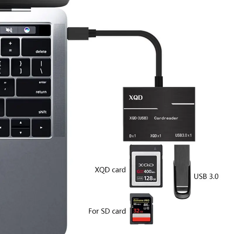 Type-C to XQD/SD Card High Speed Reader USB3.0 Camera Computer Kit Adapter for Sony G Series Lexar XQD Cards | Компьютеры и офис