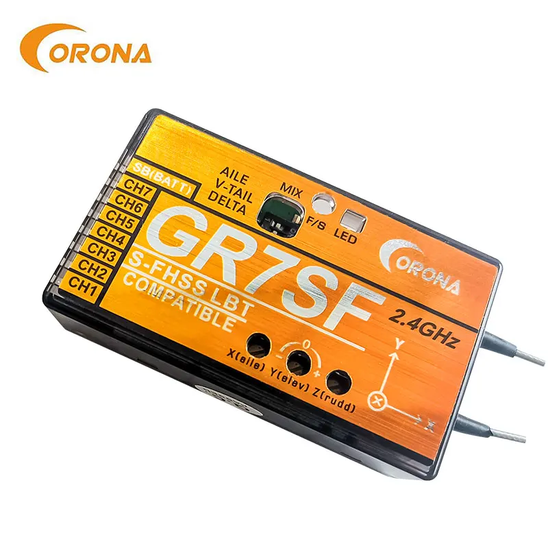 CORONA GR7SF 2 4 ГГц S FHSS ресивер совместим с FUTABA таких как T6J T8J T10T T14SG|Детали и аксессуары|