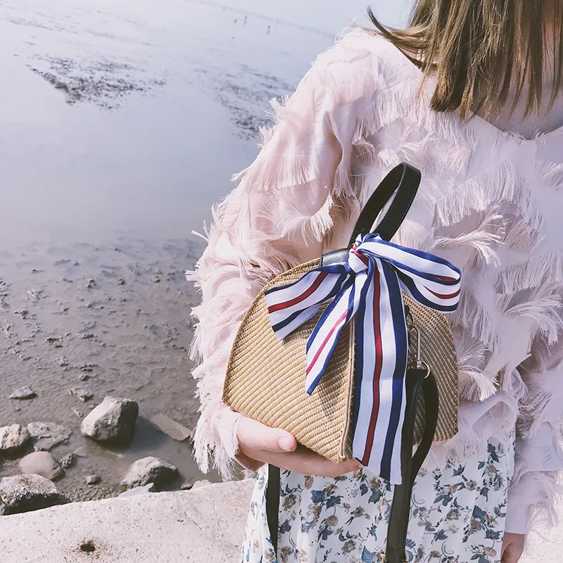 2019 Соломенная пляжная сумка с платком Bolsa Feminina через плечо сумки для женщин 2018 De