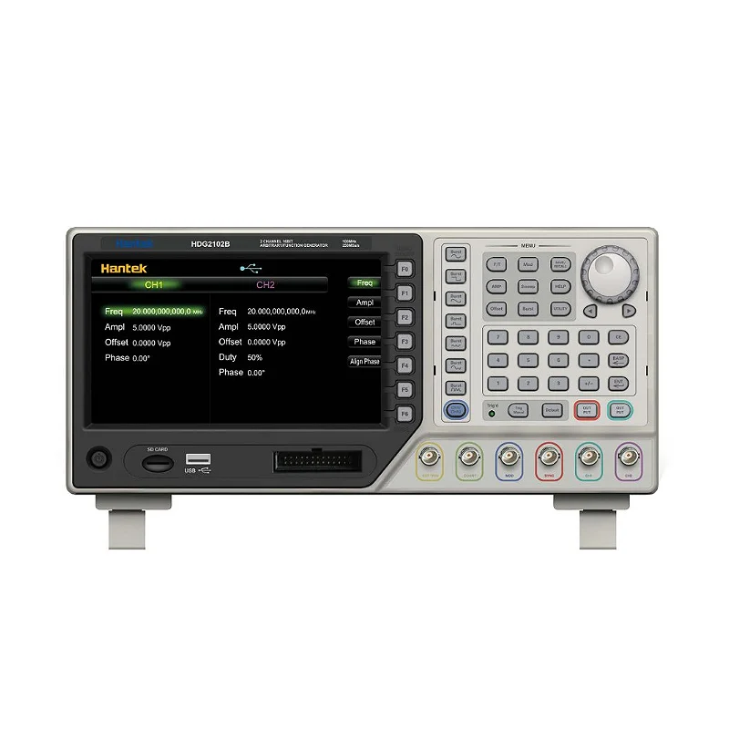 

Высокоточный цифровой генератор сигналов произвольной формы HDG2012B, 2 канала, 10 МГц, 250 Мвыб/с, глубина памяти 64 м