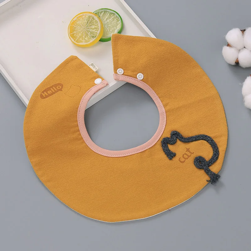 

Infant Burp Cloths Rotating Baby Cotton Cloth Bibs 360 Degree Waterproof Baby Round Saliva Towel Soft Comfortable WWD034