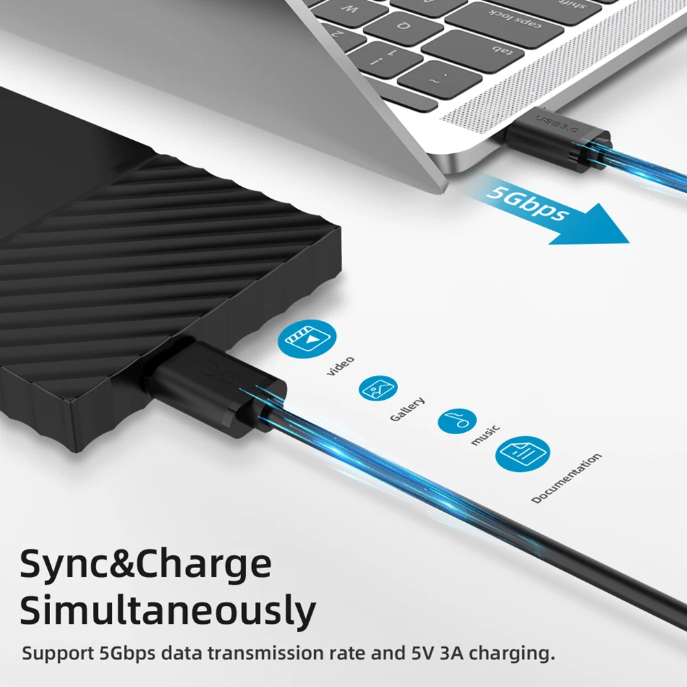Кабель USB 3 0 Суперскоростной кабель типа A для Micro B зарядки и синхронизации данных