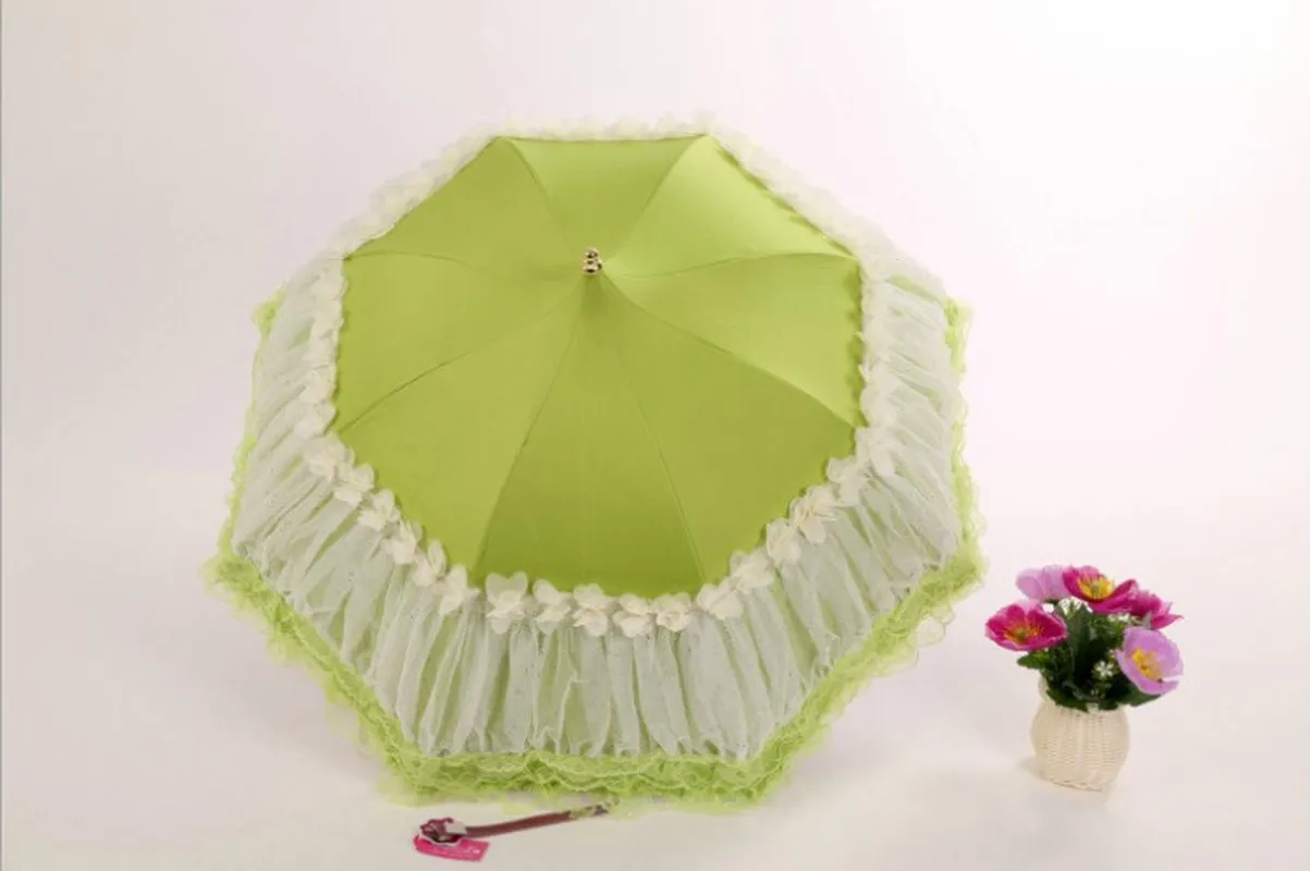 Spot прямые продажи креативный цветной пластиковый кружевной зонтик принцессы