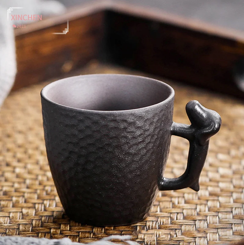

Canecas Mugs Coffee Cups Coarse Pottery Enrichment Vintage Tea Color Tazas De Cafe Espresso Cup Vintage Famous Cup