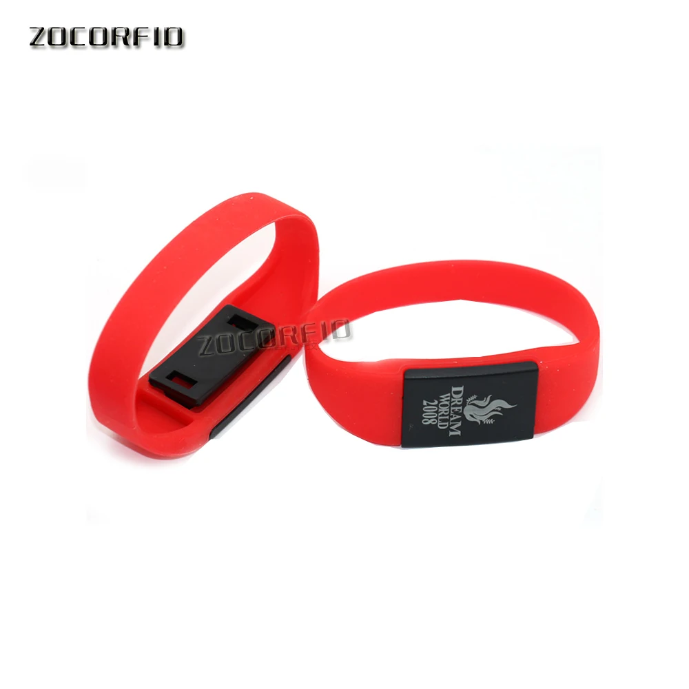 125KHZ T5577/EM4305 Rewritable RFID Bracelet Silicone Wristband Watch Copy Clone Blank Card In Access Control | Безопасность и