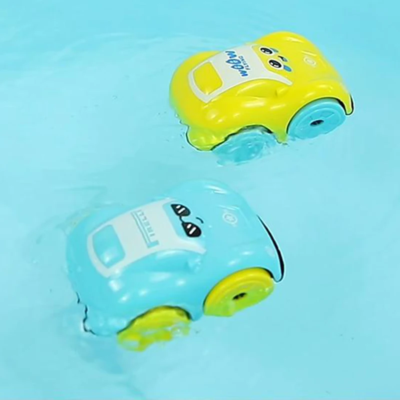 

Newly Cartoon Car Amphibious Bath Toys Floating Water Bathtub Shower Toy Enjoying Fun Bathtime Wind up Swimming Gifts for Kids