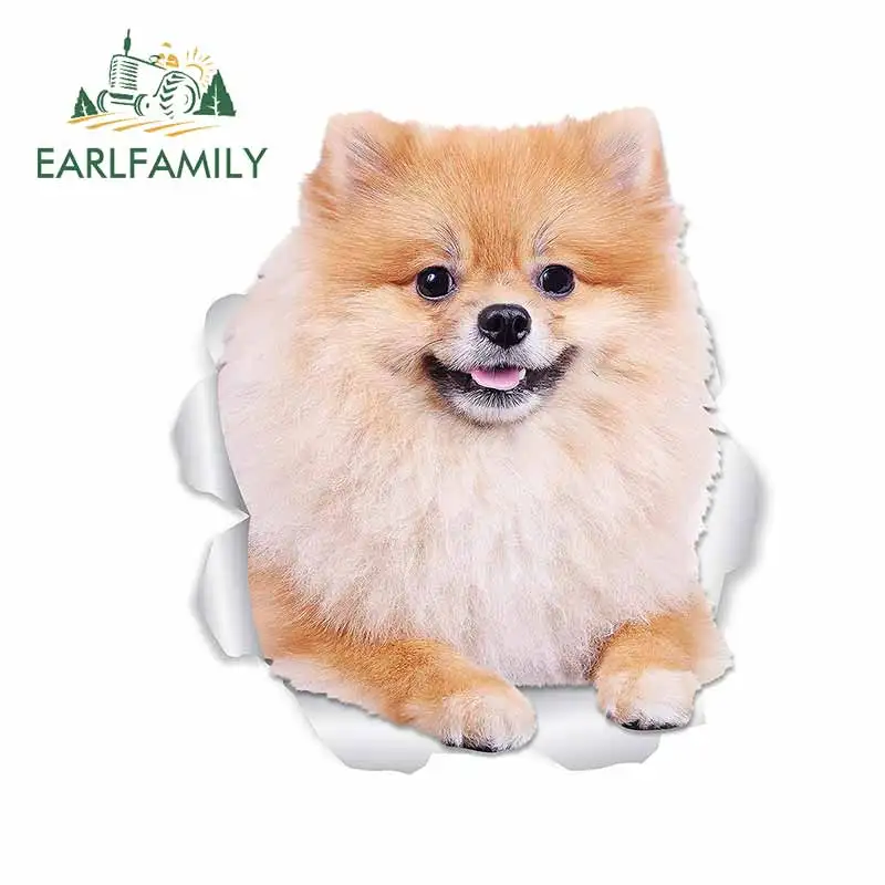 EARLFAMILY 13 см x 11 5 для Померанской собаки автомобильные Стикеры наклейка на багажник