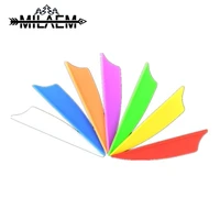 100pcs 2inch archery rubber feather arrow vanes fletching for wooden bamboo fiberglass arrows shaft hunting accessories